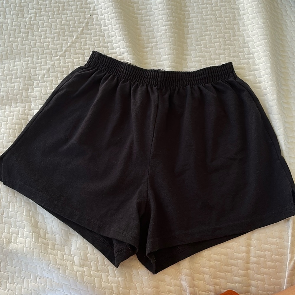 Comfy black stretchy lounge shorts